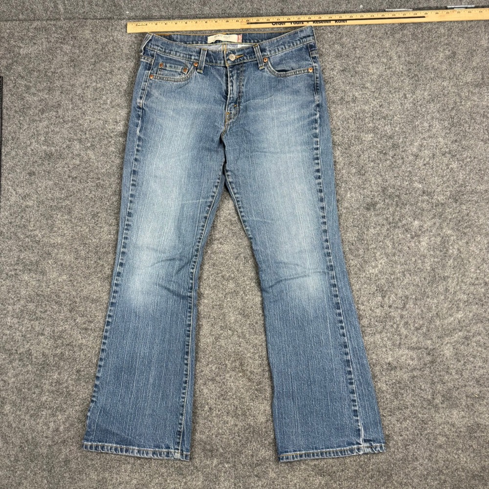 Levi's Jeans Womens Size 12M Blue Bootcut Stretch‎ Mid Rise Denim Classic Casual